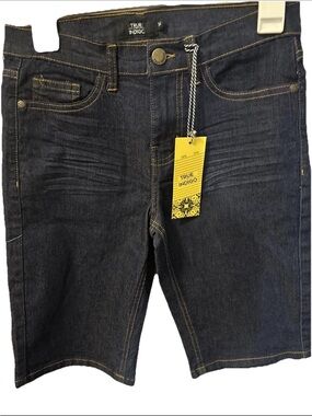 True Indigo Boy’s Dark Blue Denim Shorts- size 14